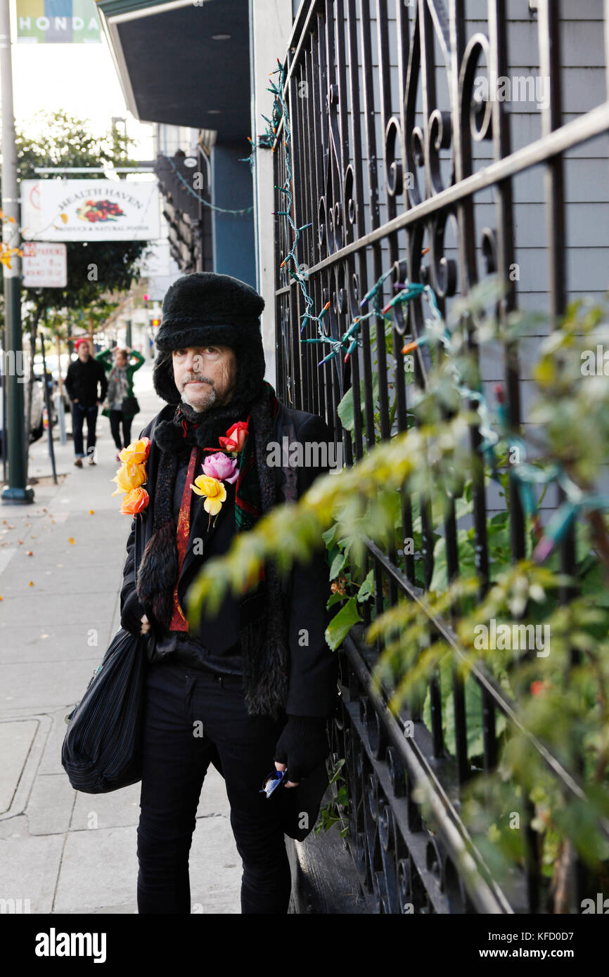 USA, California, San Francisco, NOPA, Jimmy Flowers on Divisadero Street Stock Photo