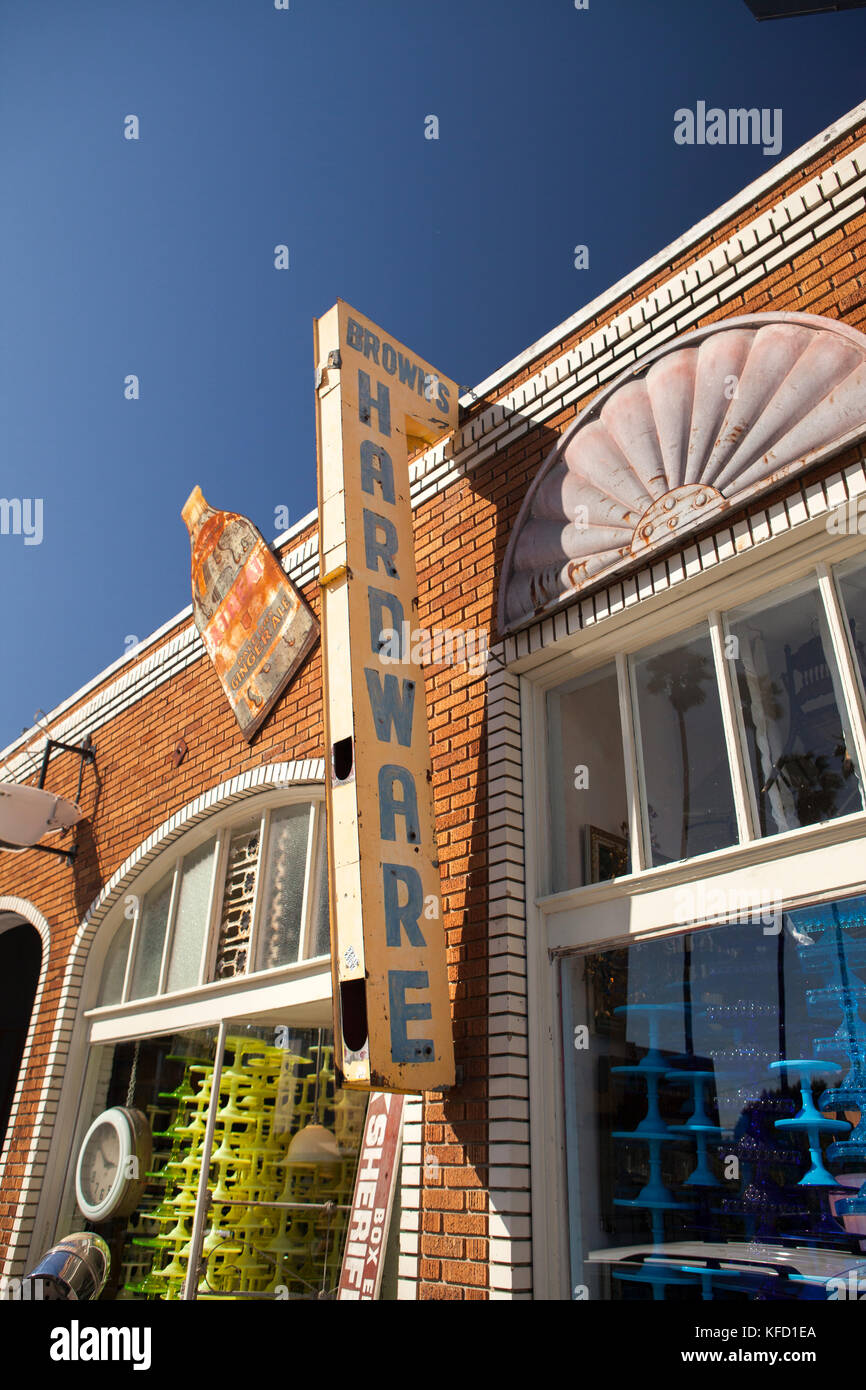 USA, Los Angeles, Brown's Hardware store on Abbot Kinney Boulevard