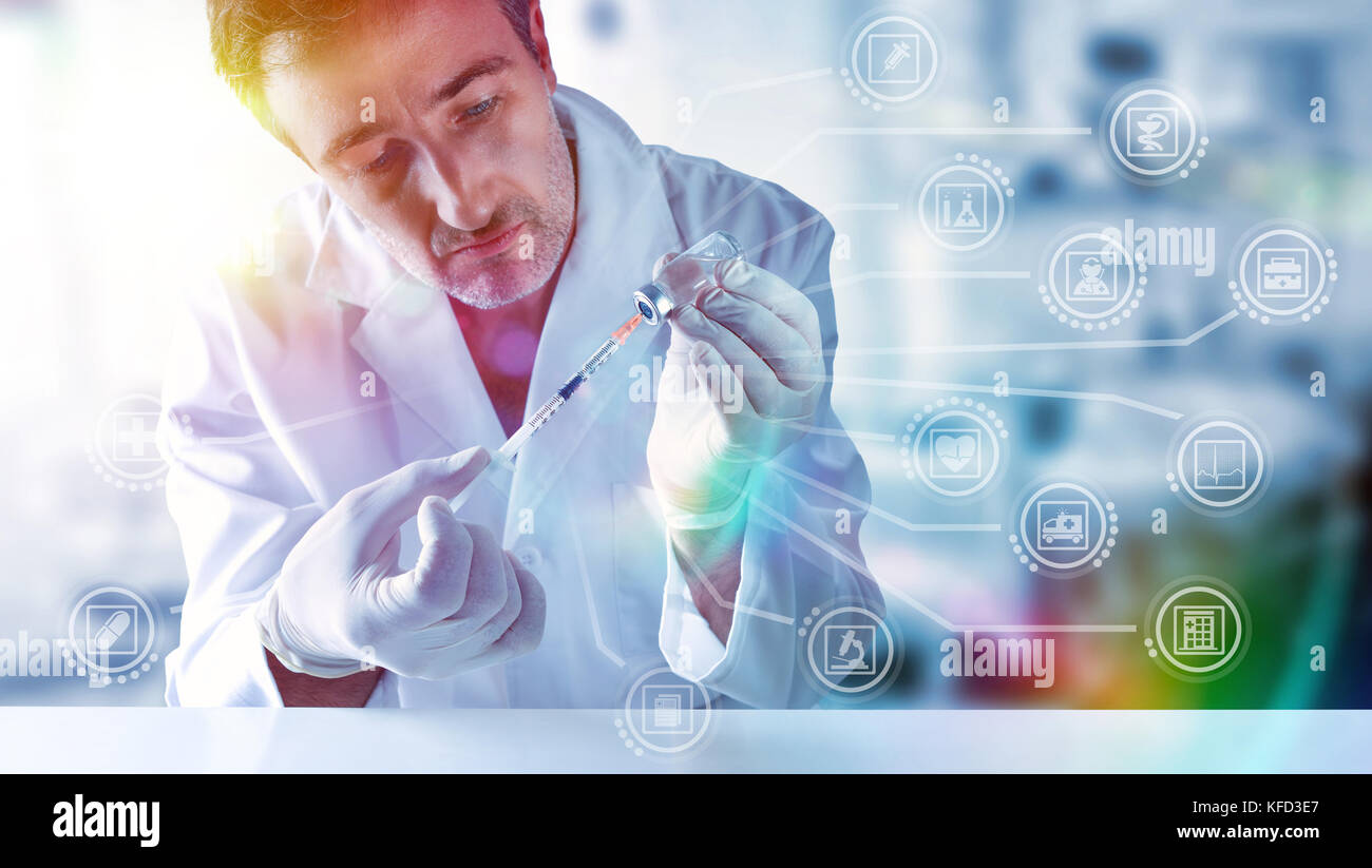 Medical icons in blue white hi-res stock photography and images - Alamy