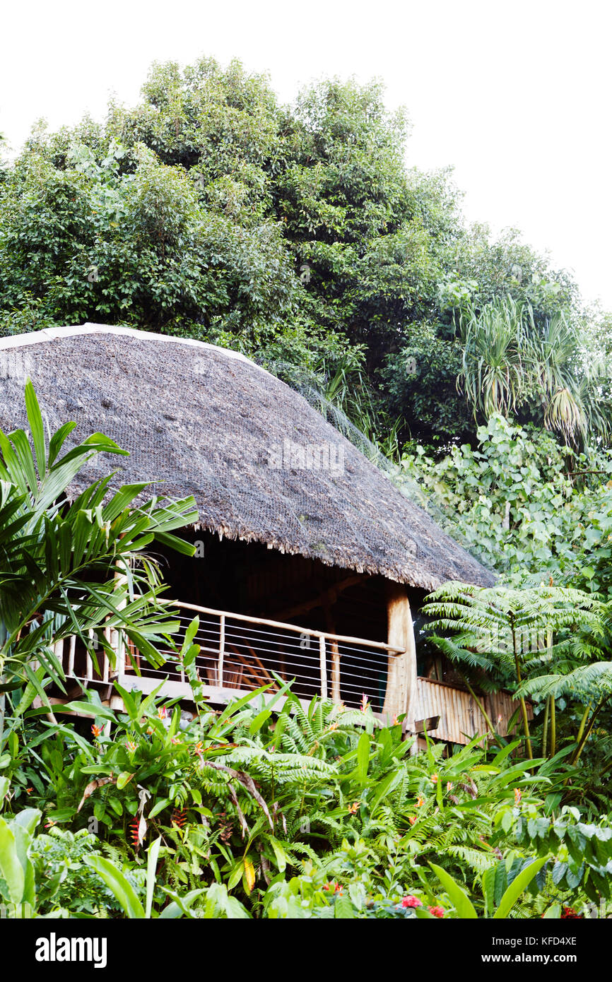 FRENCH POLYNESIA, Tahiti, Teahupoo. Views of the bungalows, interior