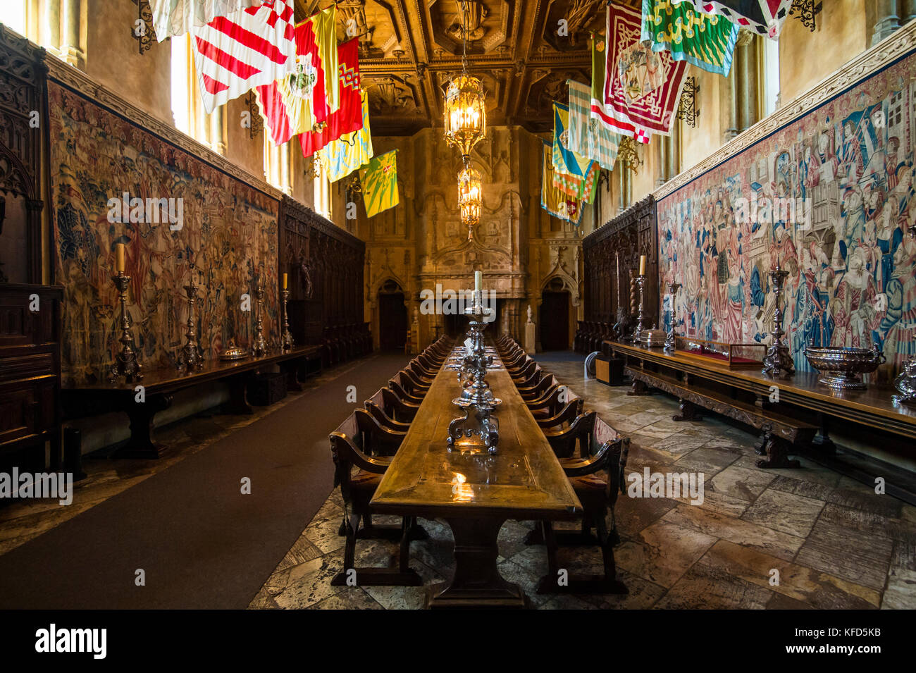 Dining hall of Hearst castle, Big Sur, California, USA Stock Photo - Alamy