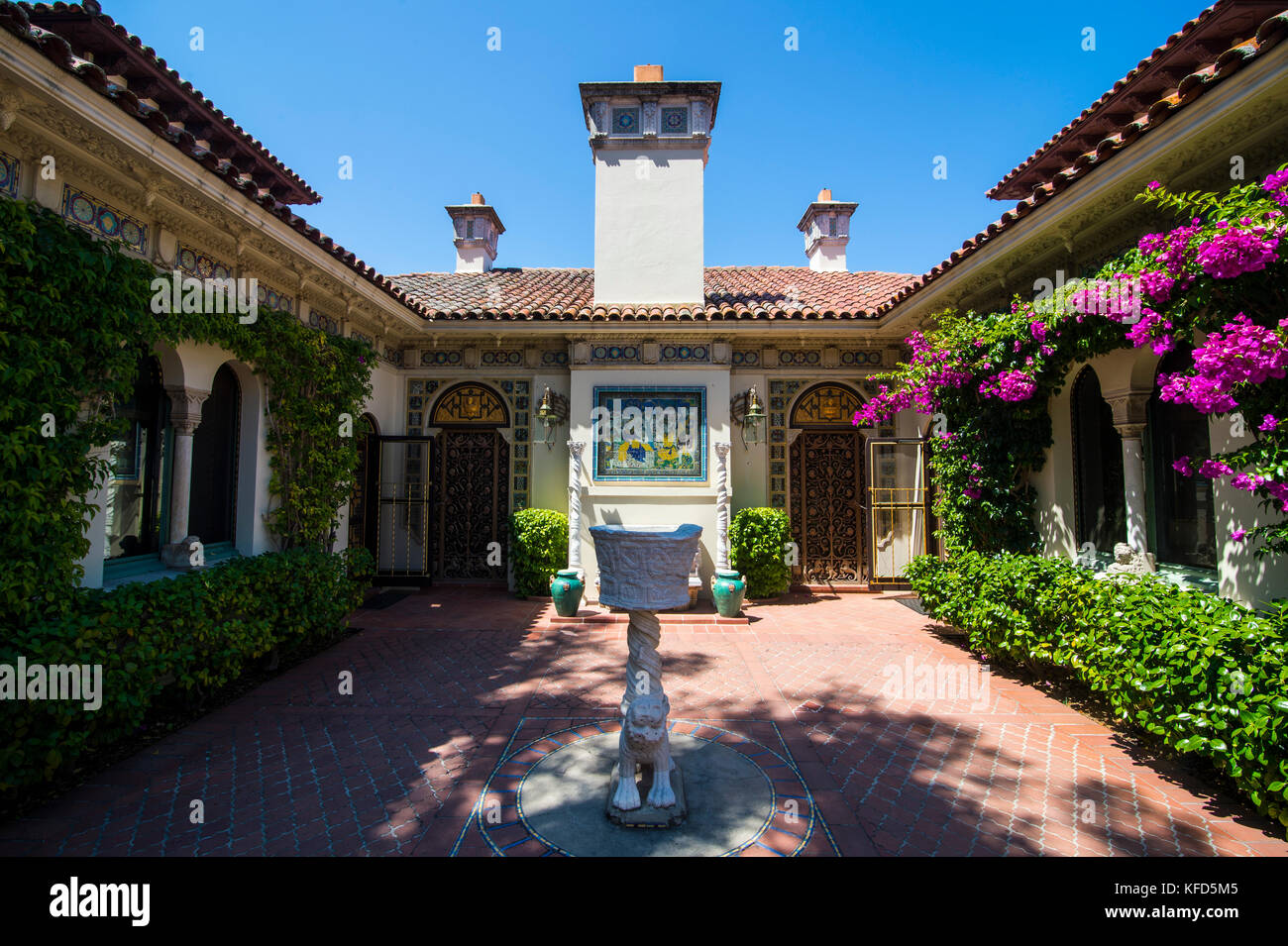 Guest villa at Hearst castle, Big Sur, California, USA Stock Photo Alamy