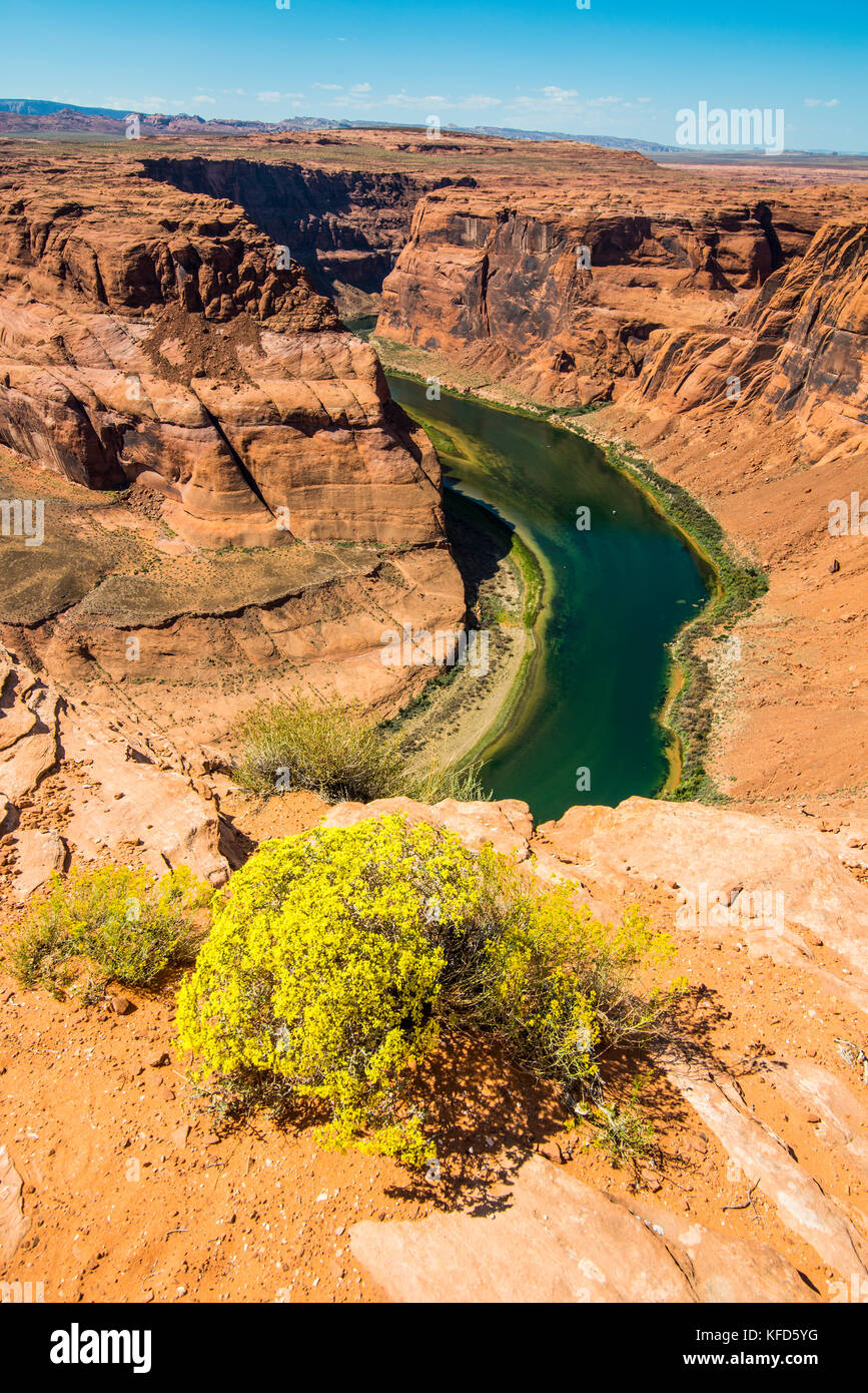 Horseshoe bend on the Colorado river at the south rim, Arizona, USA