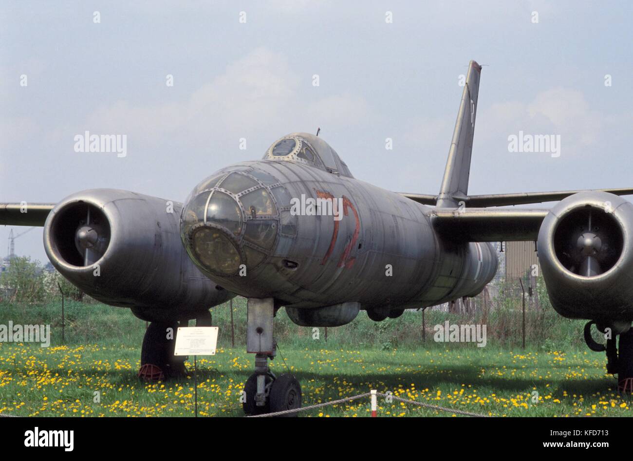 Air Museum Of Krakow Poland Bomber Airplane Ilyushin Il 28 Ussr Stock Photo Alamy