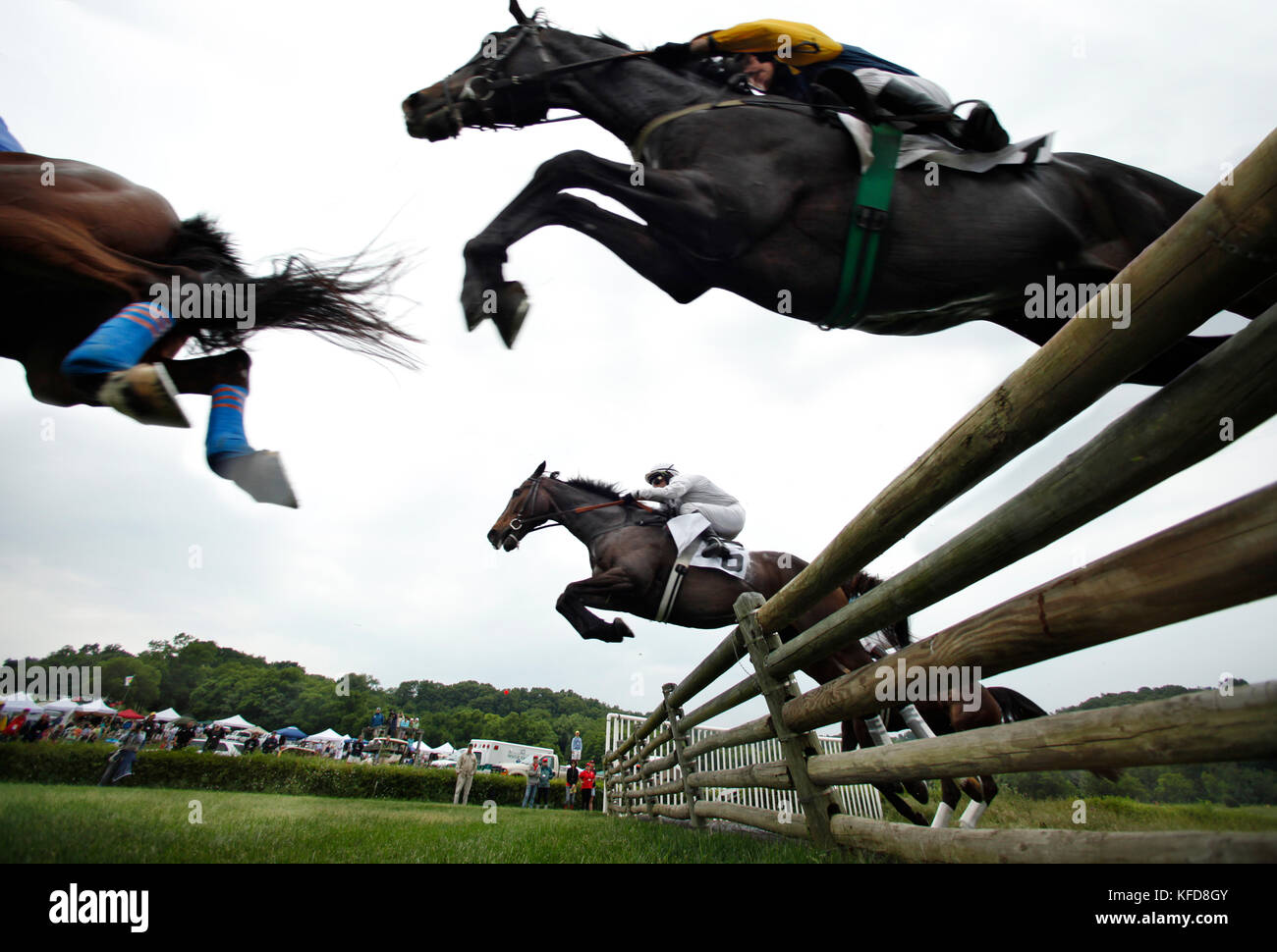 USA, Tennessee, Nashville, Iroquois Steeplechase, jockeys and their