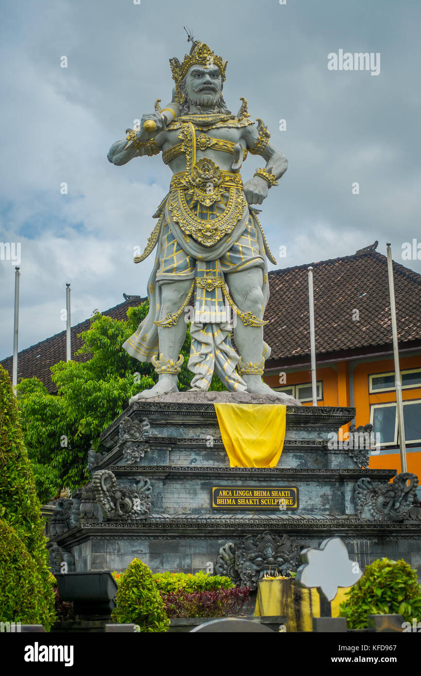 BALI, INDONESIA - MARCH 08, 2017: Stone statue of Vishnu in Gunung