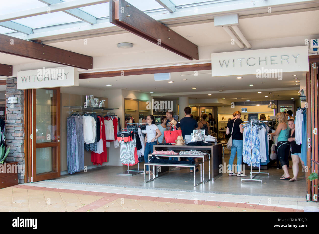 Witchery store in north Sydney suburbs, a fashion retailer selling womens ladies clothing,Sydney,Australia Stock Photo