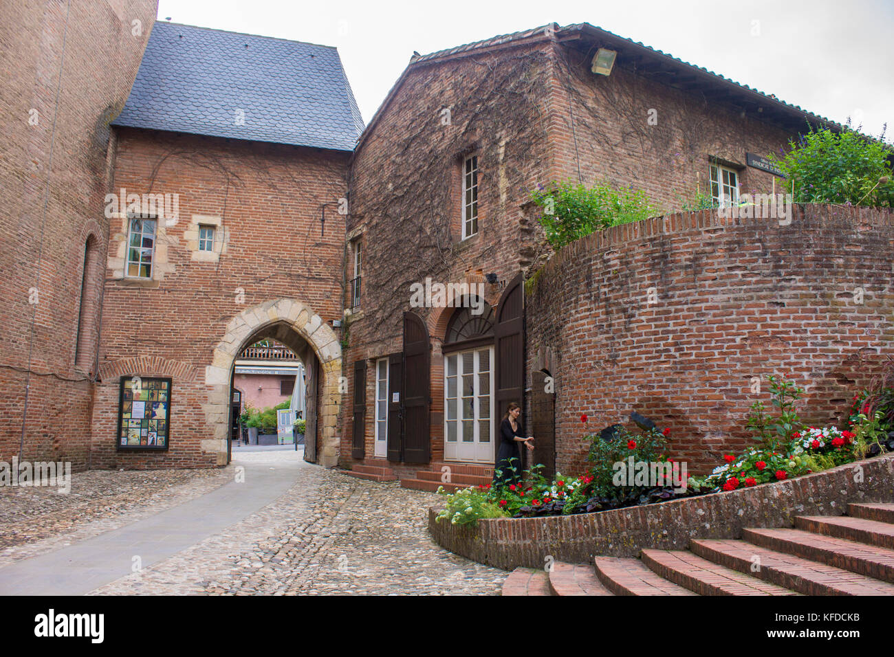 The Palais de la Berbie in Albi, France, now the Toulouse-Lautrec Museum Stock Photo
