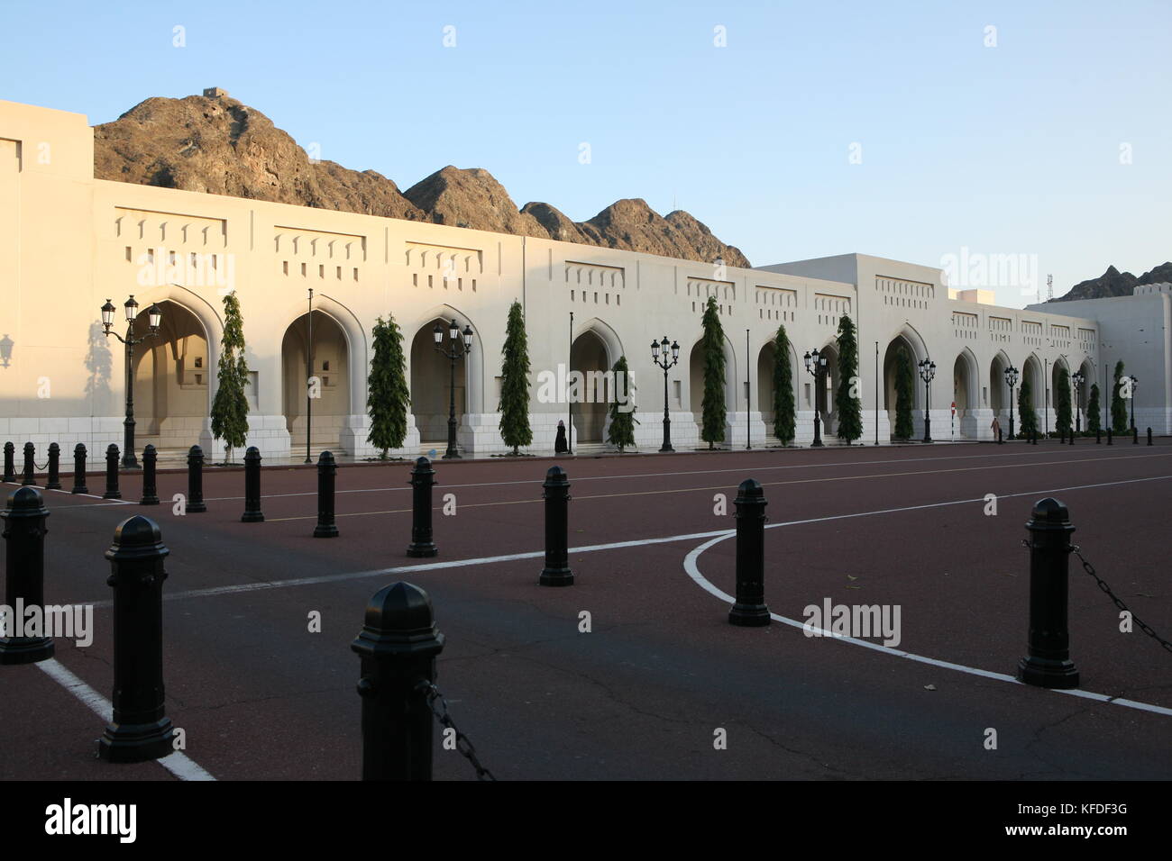 Al-Alam Palast in Alt-Maskat - Muscat Oman Fassade Entrance Stock Photo