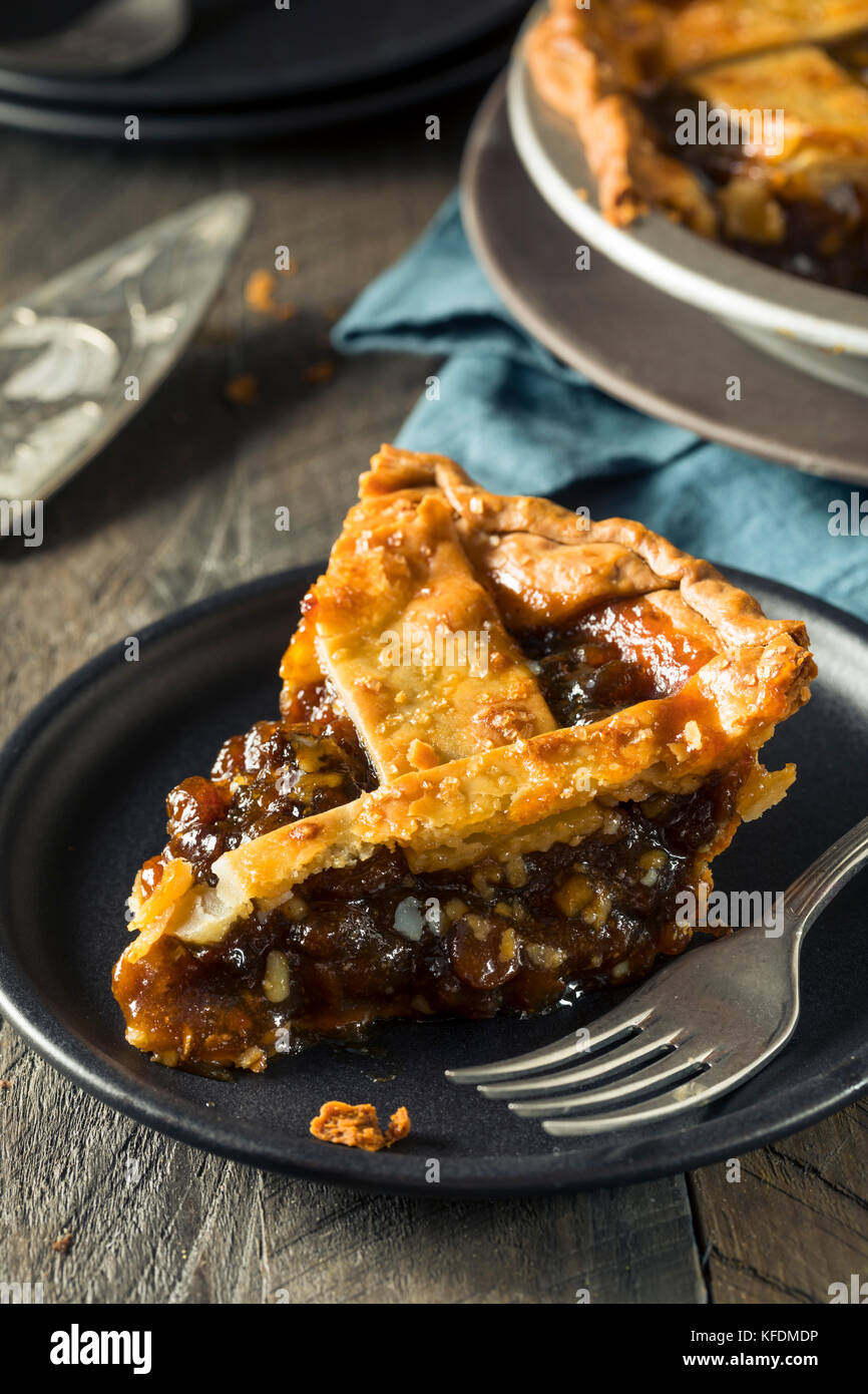 Sweet Homemade Mincemeat Pie for the Holidays Stock Photo - Alamy