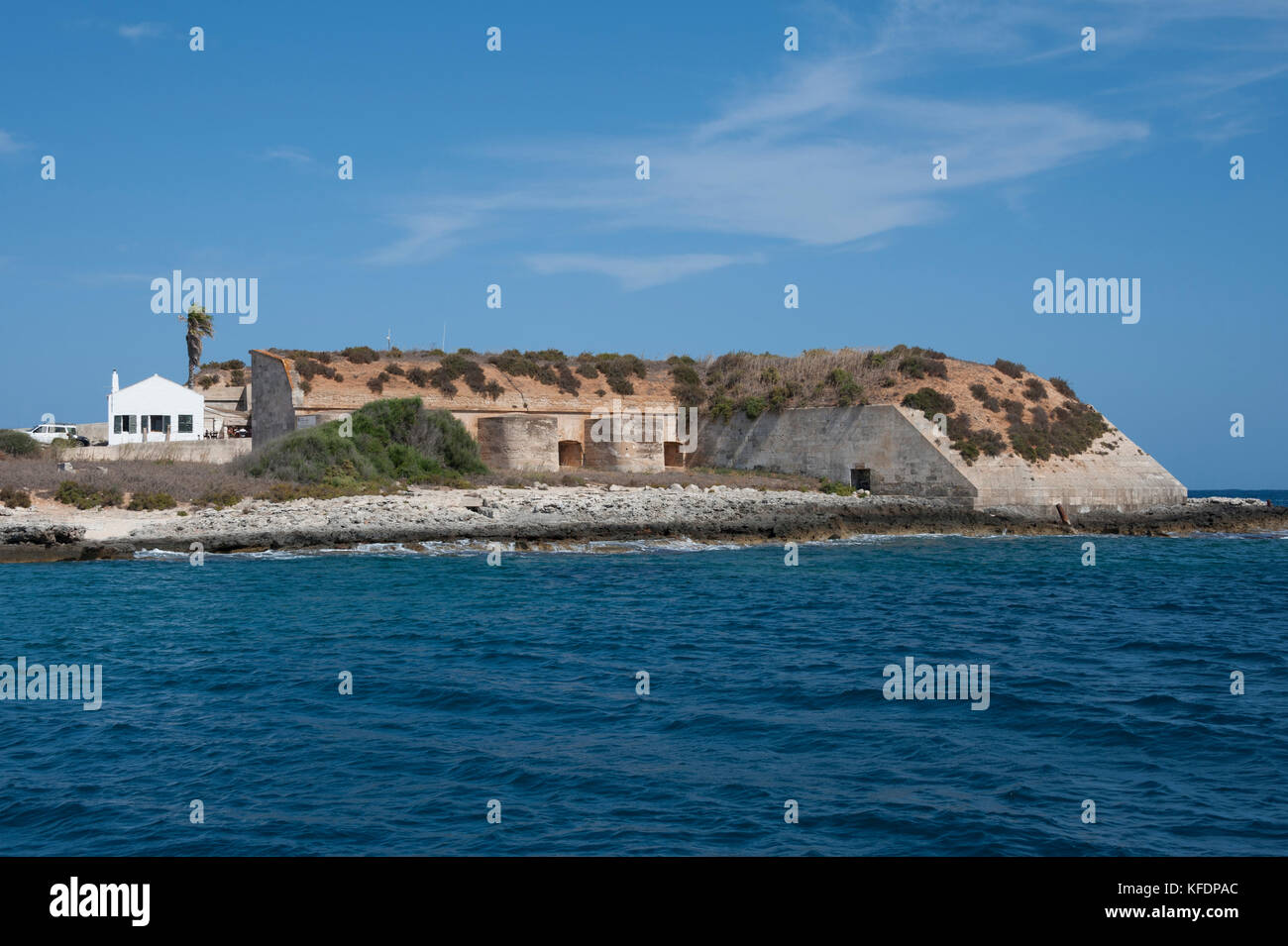 Mahon harbour, Menorca, Balearic Islands, Spain Stock Photo