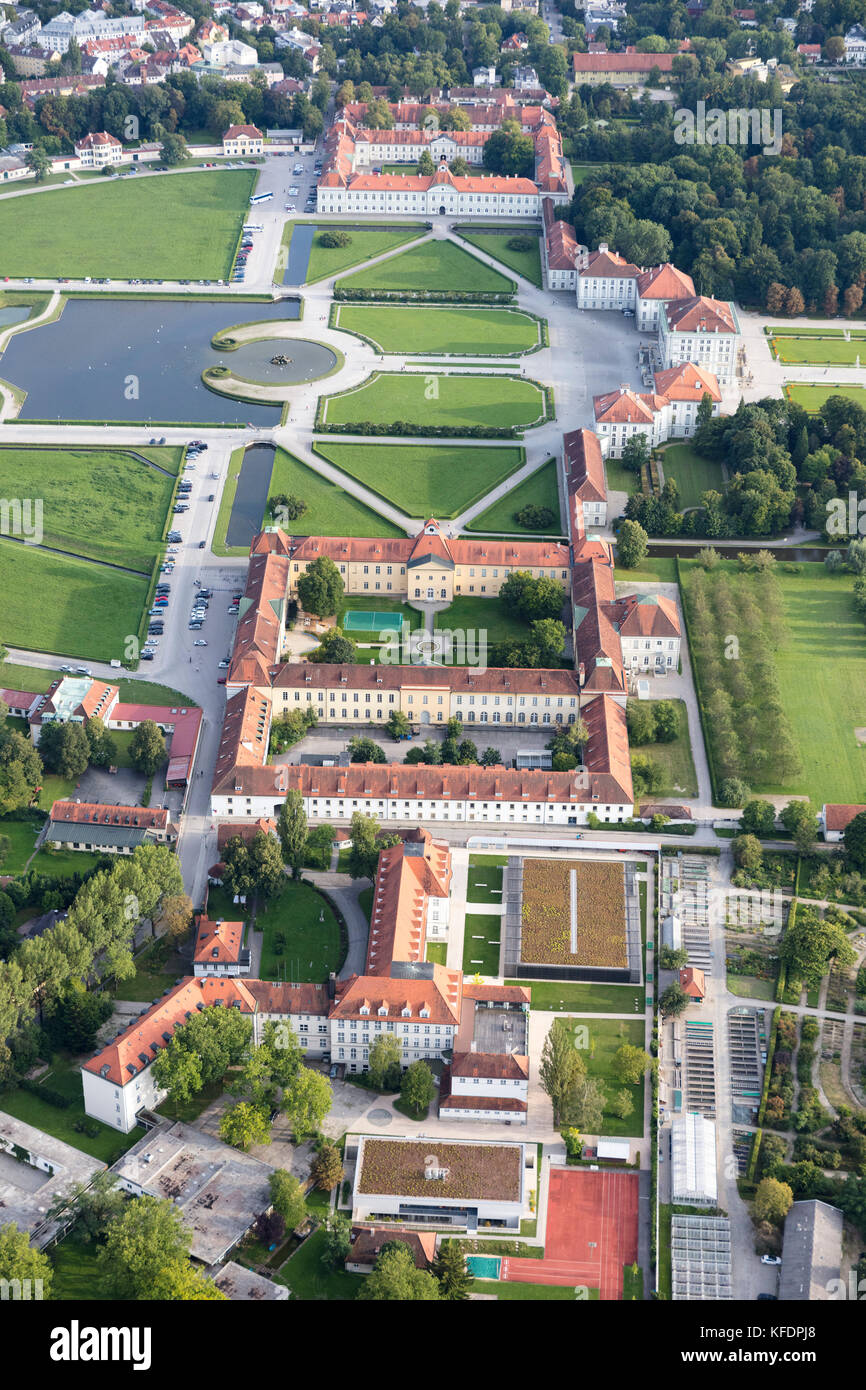 aerial view of Nymphenburg Palace (Schloss Nymphenburg), Munich Stock Photo - Alamy