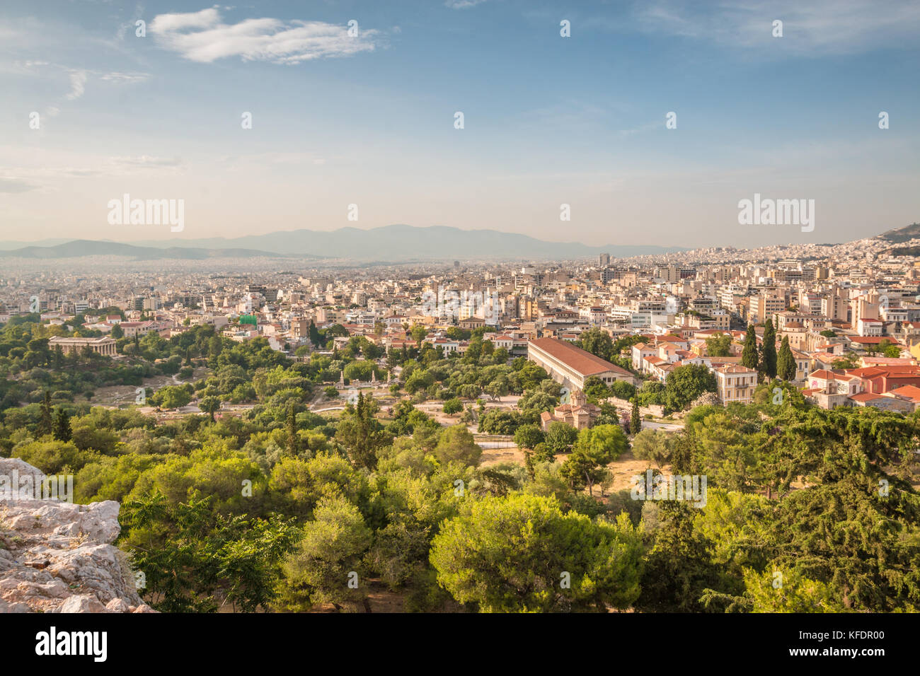 City of Athens in Greece Stock Photo