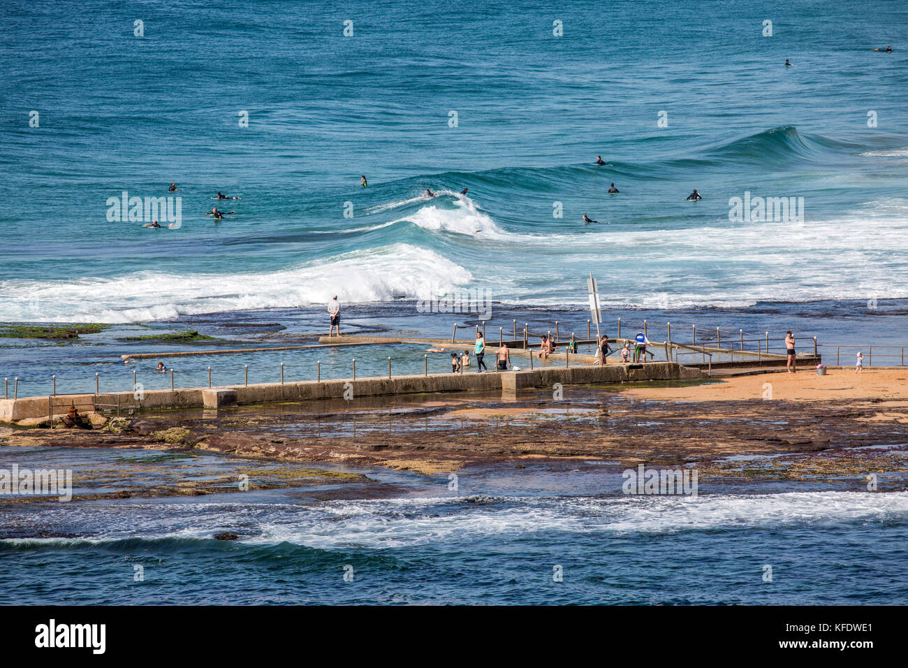 Mona Vale beach ocean rock swimming pool , Sydney northern beaches,New