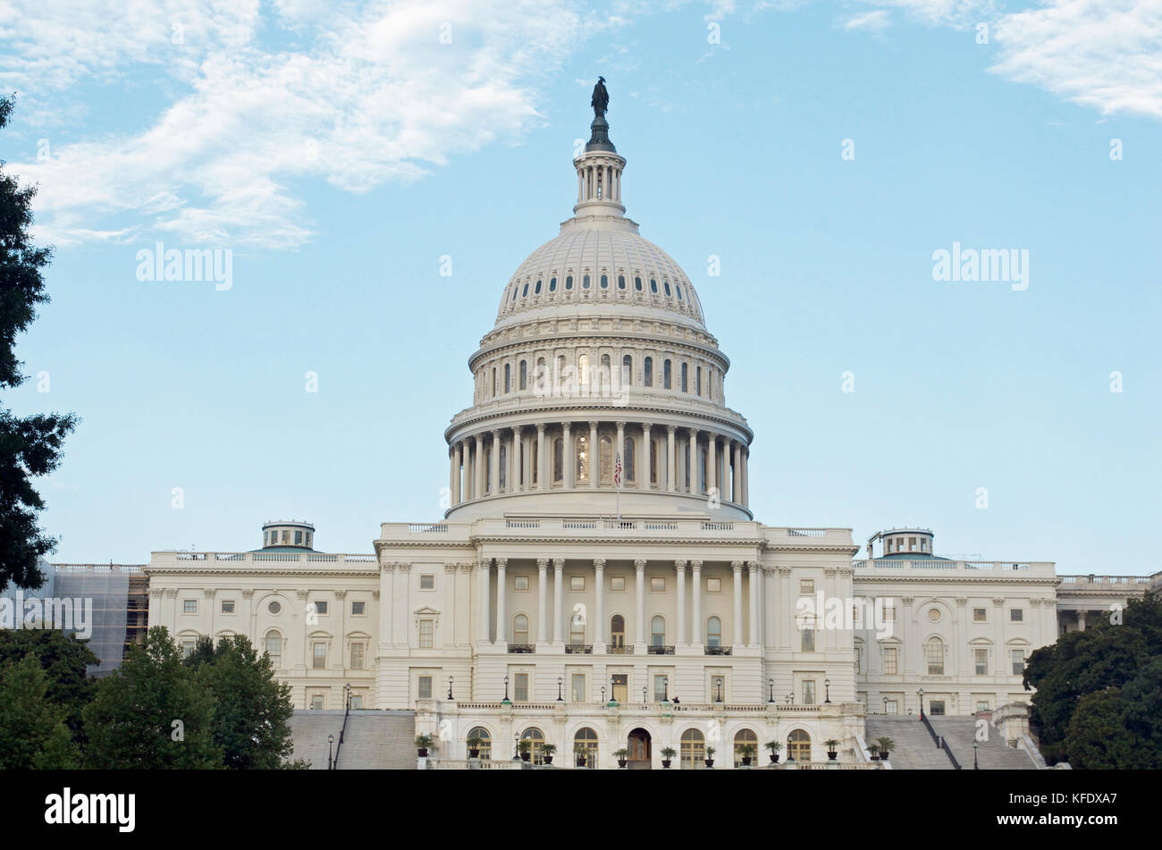 Capitol Dome or Building in Downtown Washington D.C. Stock Photo