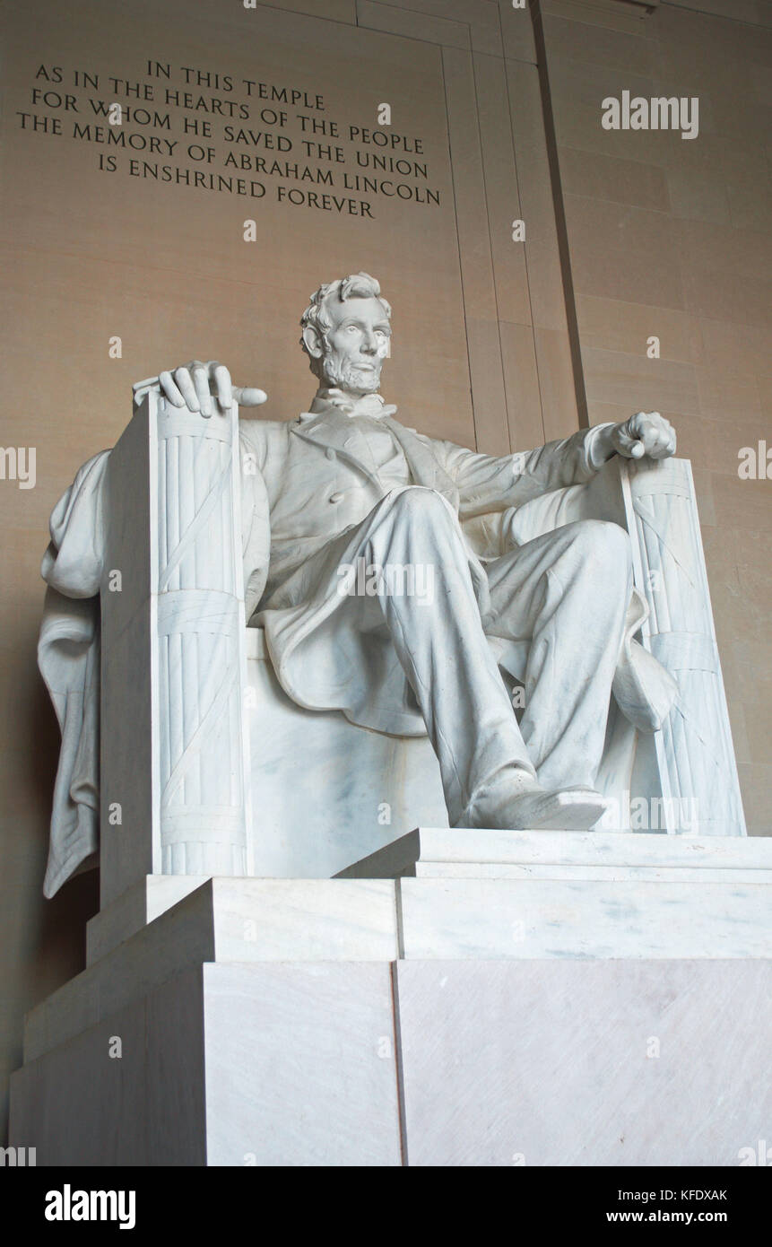 Lincoln Memorial in Washington D.C. USA 2017 Stock Photo