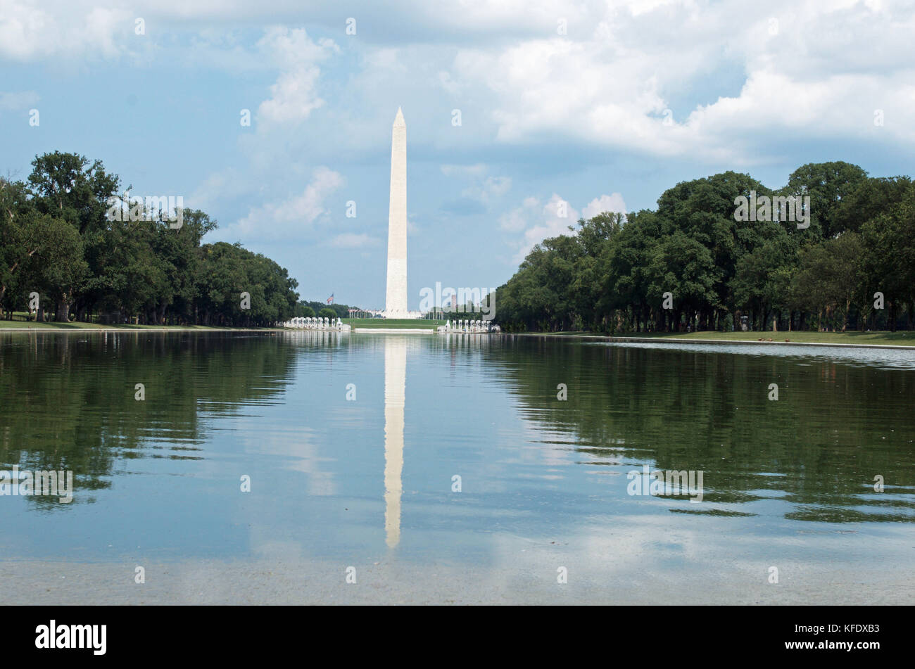 Washington Memorial in Washington D.C. USA Capitol Stock Photo
