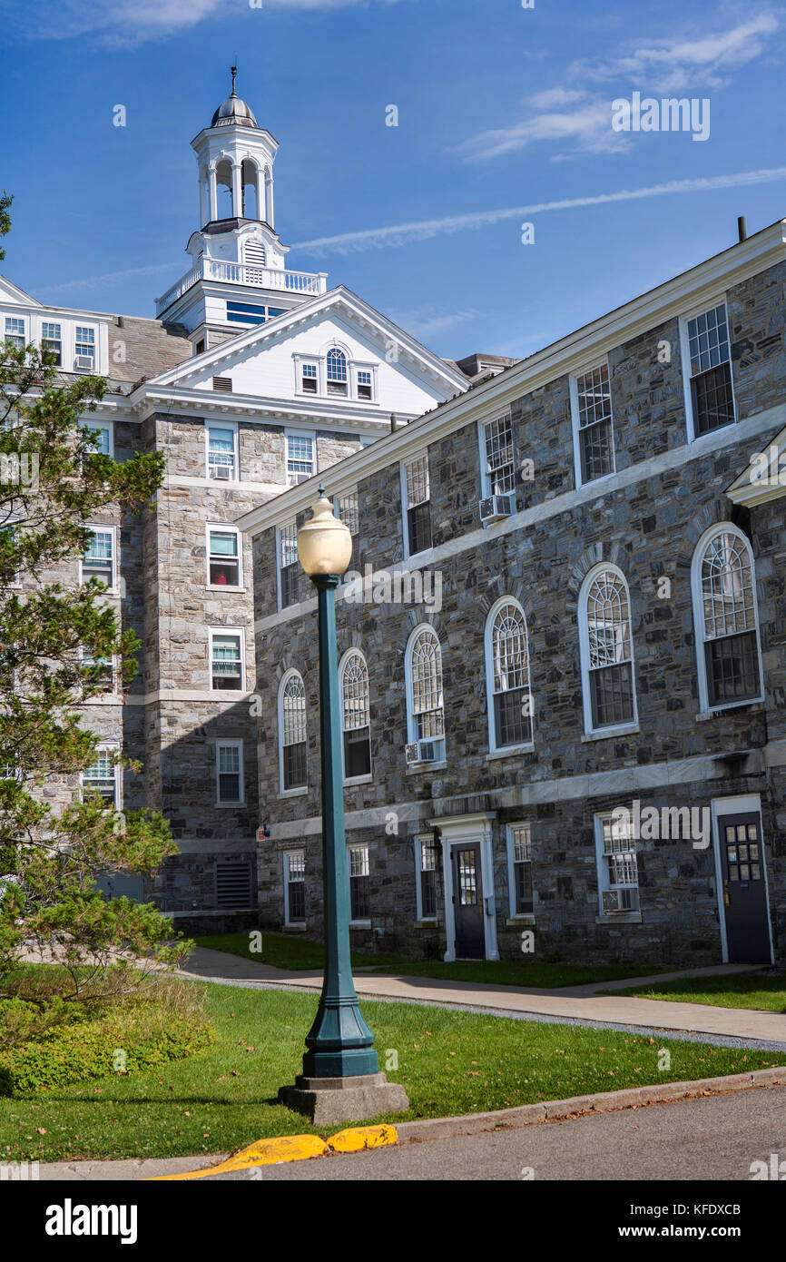Hepburn Hall, Middlebury College, Middlebury, Vermont, USA Stock Photo