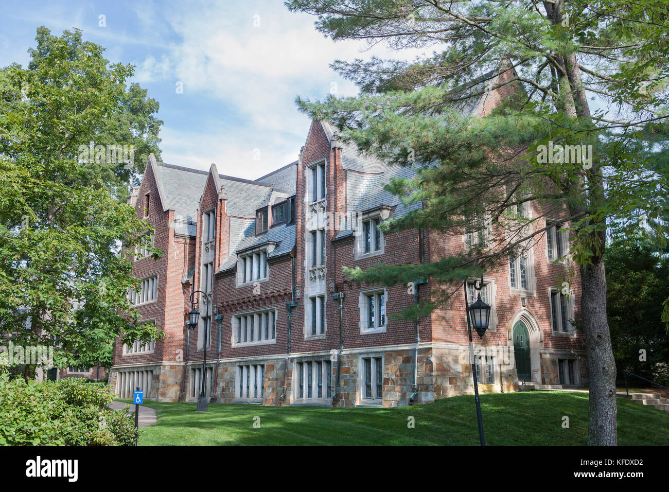 Stone-Davis Dormitory Building, Wellesley College, Wellesley, Massachusetts, USA Stock Photo