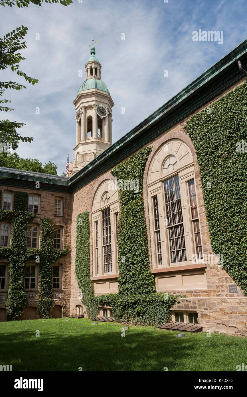 Nassau Hall, Oldest Building at Princeton University, Princeton, New Jersey, USA Stock Photo