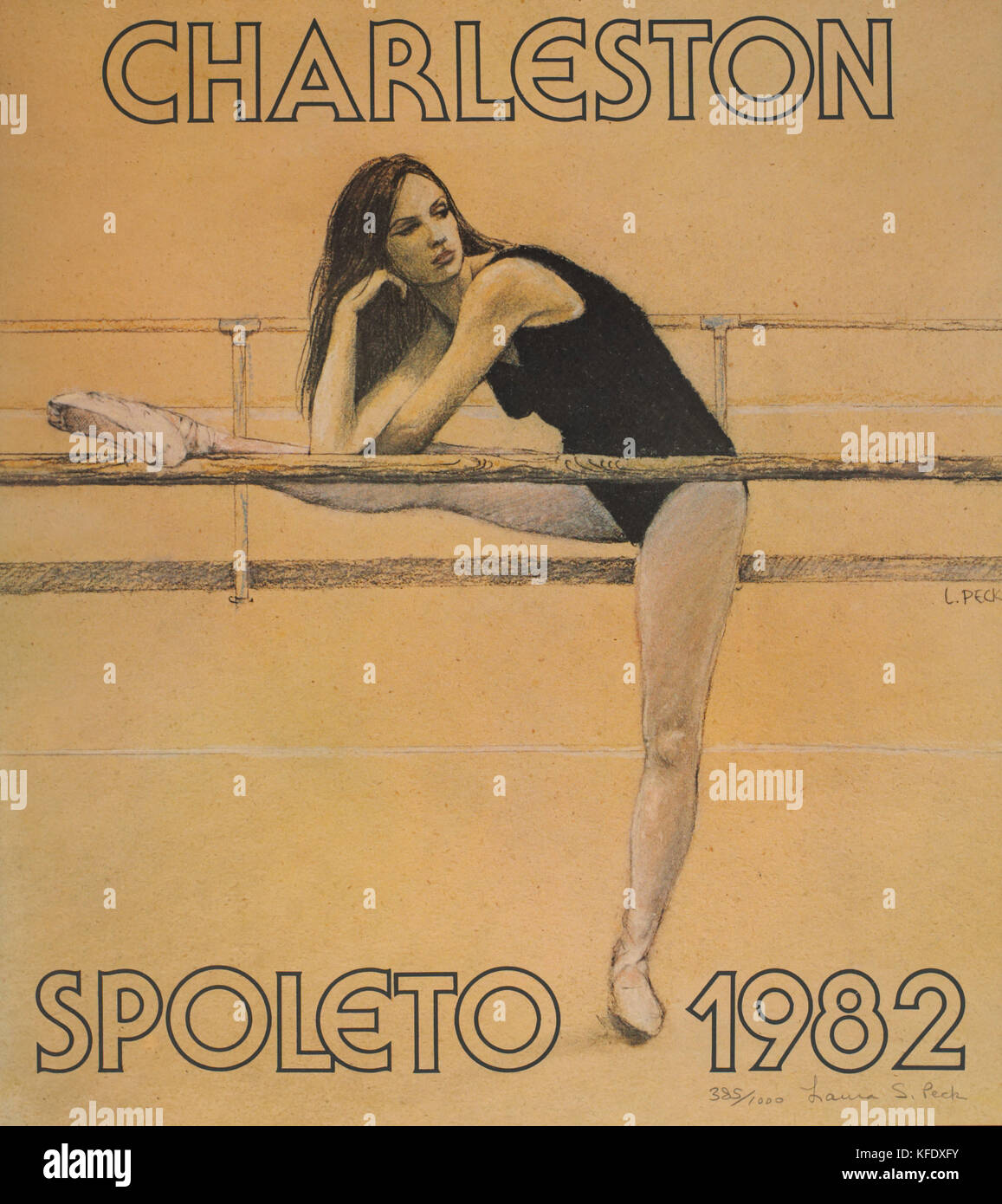 Spoleto Festival Poster, Charleston 1982 Stock Photo