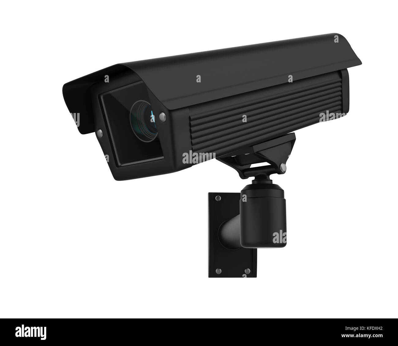 Surveillance CCTV Security Camera Isolated Stock Photo Alamy