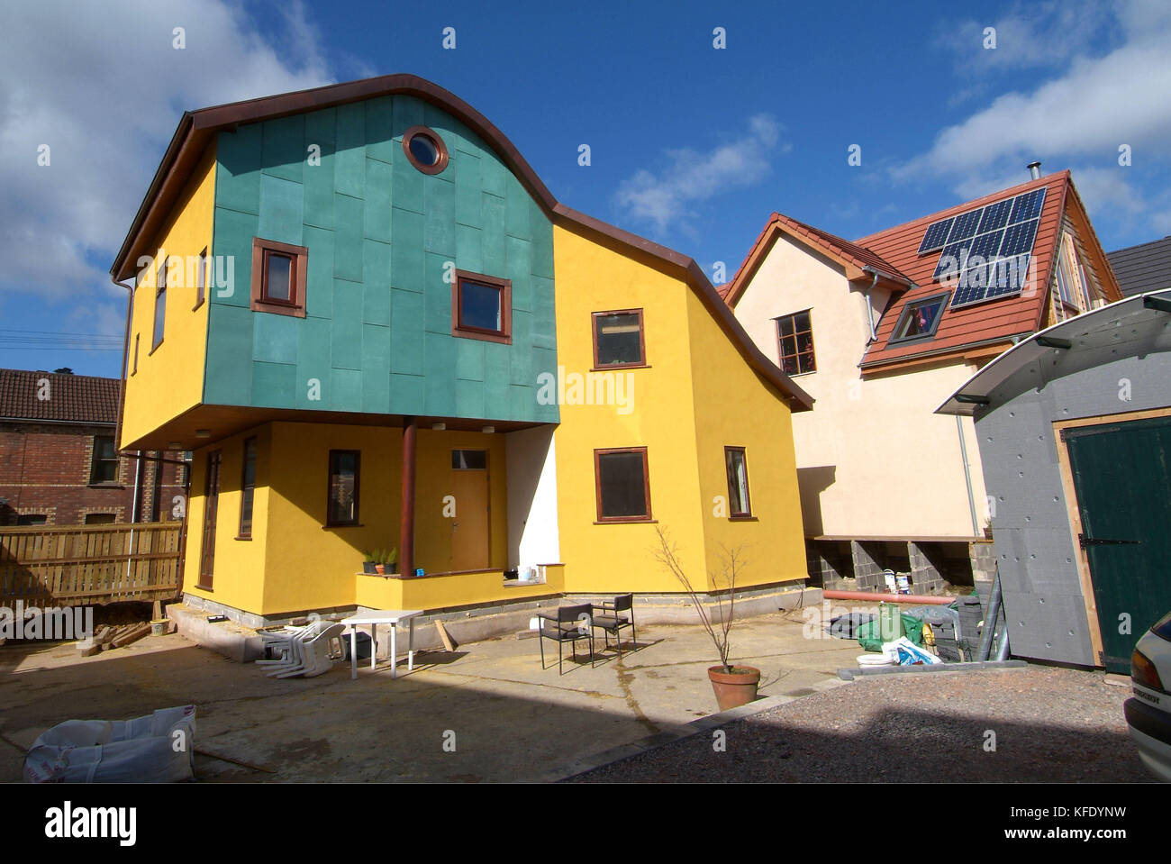 Ashley Vale Self-Build Community, St.Werburghs, Bristol Stock Photo - Alamy