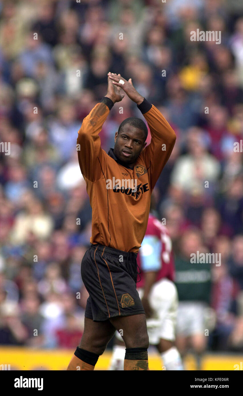 Footballer Nathan Blake Burnley v Wolverhampton Wanderers March 2002 Stock Photo