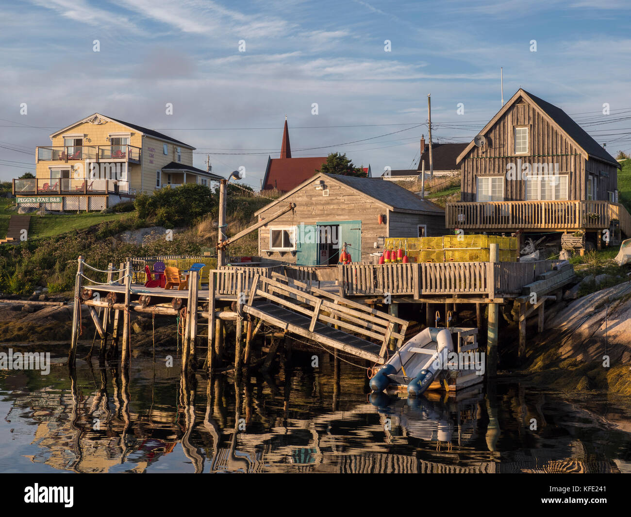 Harbor, Peggy's Cove, Nova Scotia, Canada. Stock Photo