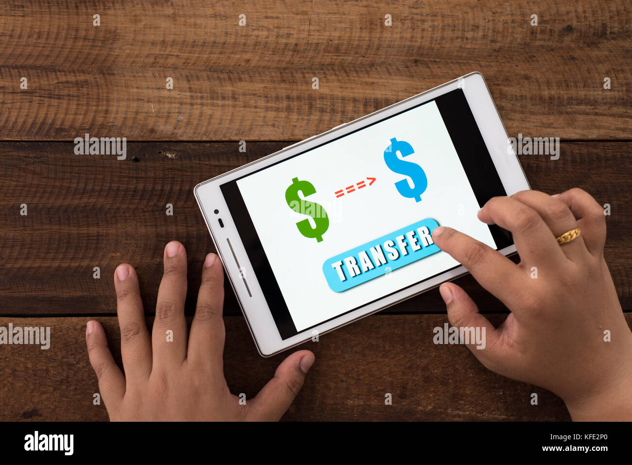 Banking service money transferring online hi-res stock photography and ...