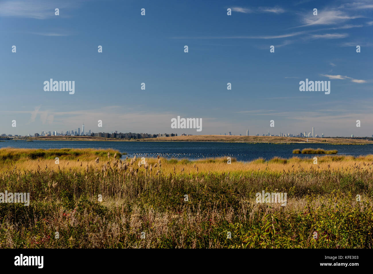 Fall on Jamaica Bay, Queens, New York Stock Photo Alamy