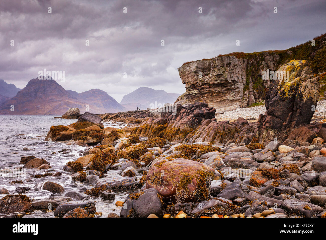 The Cuillins from Elgol, Isle of Skye, Inner Hebrides, Highland, Scotland, UK Stock Photo