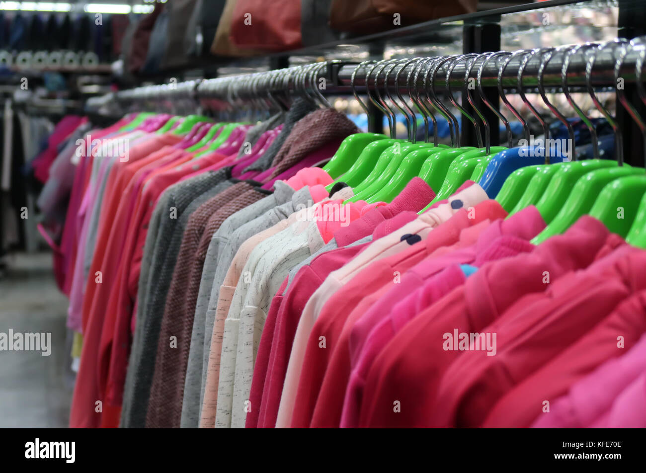 Sweatshirt on display Stock Photo - Alamy