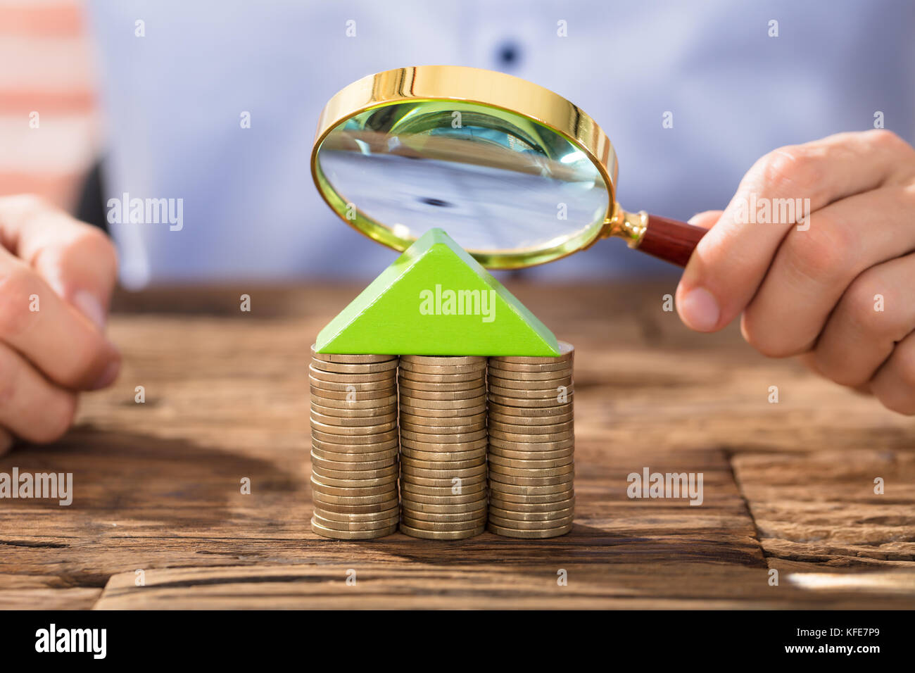 Close up coins magnifying glass hi-res stock photography and images - Page  2 - Alamy