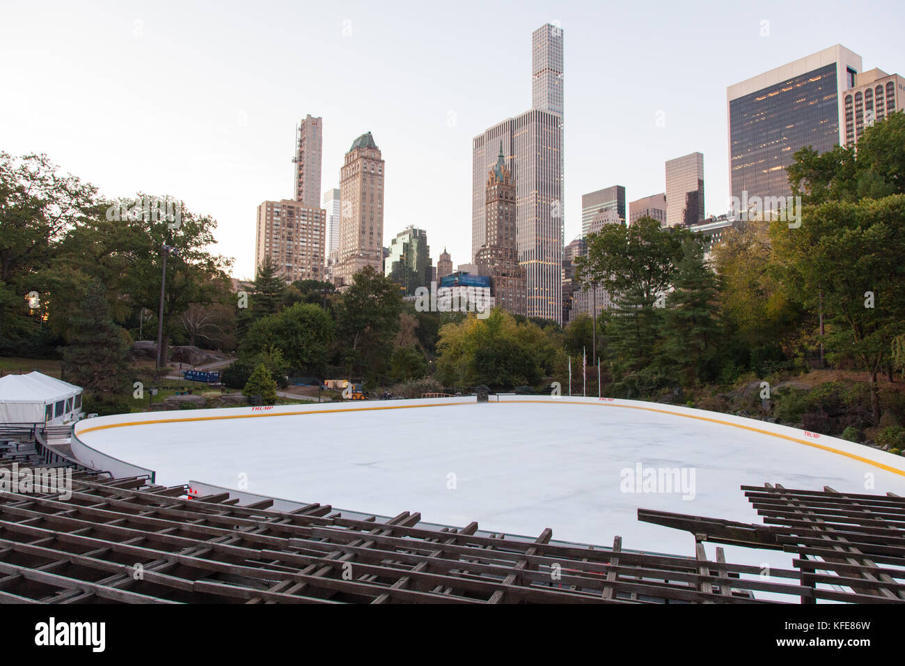 Trump ice rink, Central Park, Manhattan, New York City, United states ...