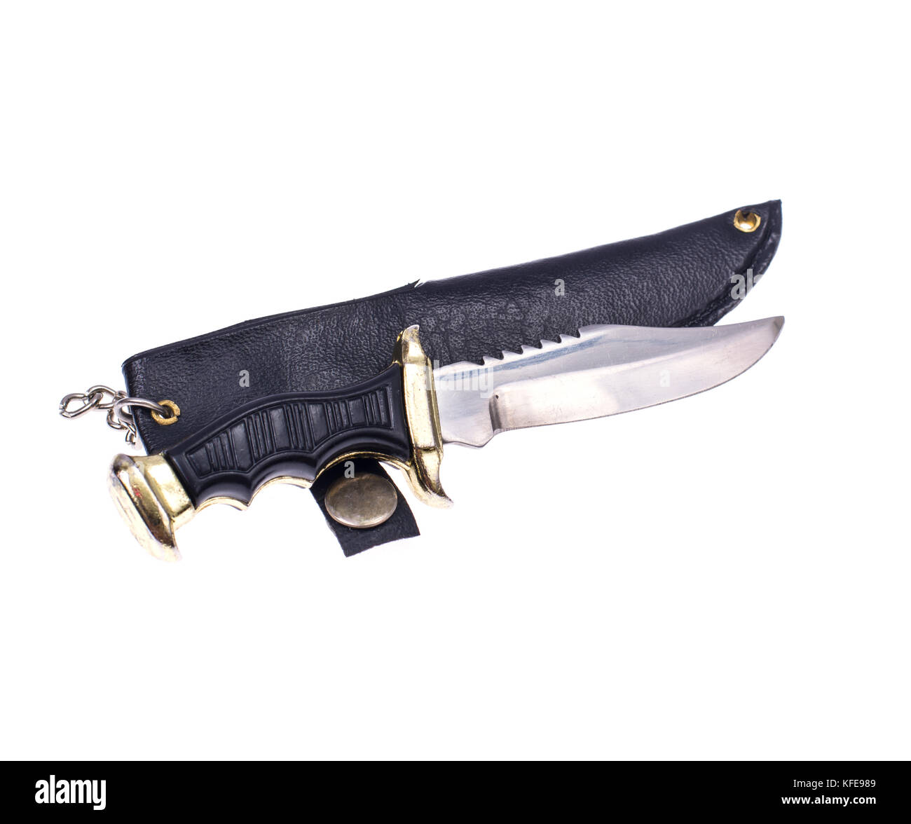 Small knife in leather case Stock Photo Alamy