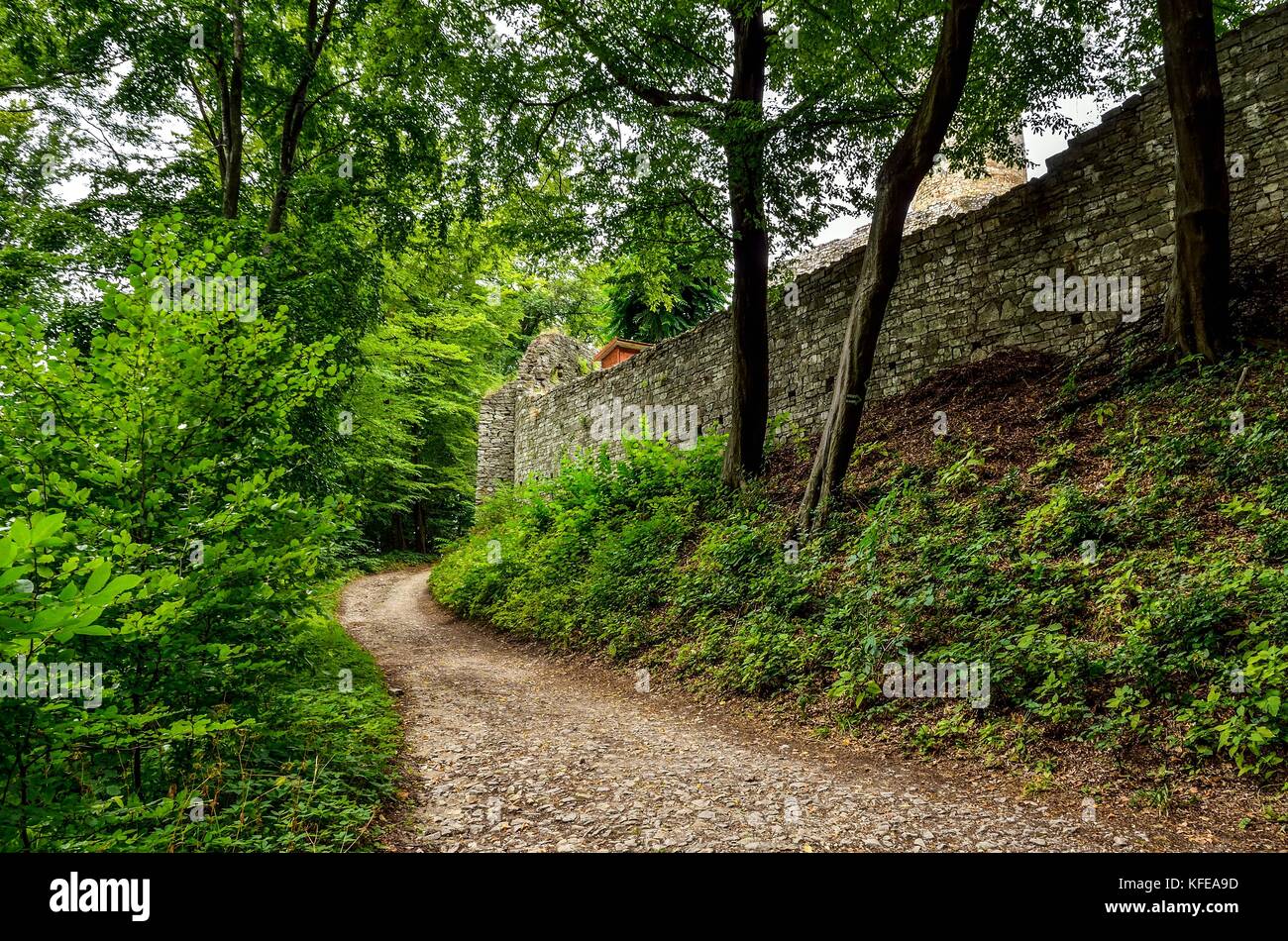 Brick gravel path hi-res stock photography and images - Alamy