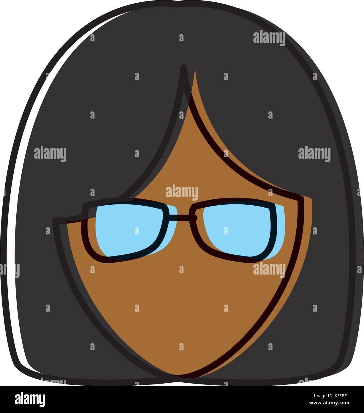 Woman with glasses Stock Vector Image & Art - Alamy