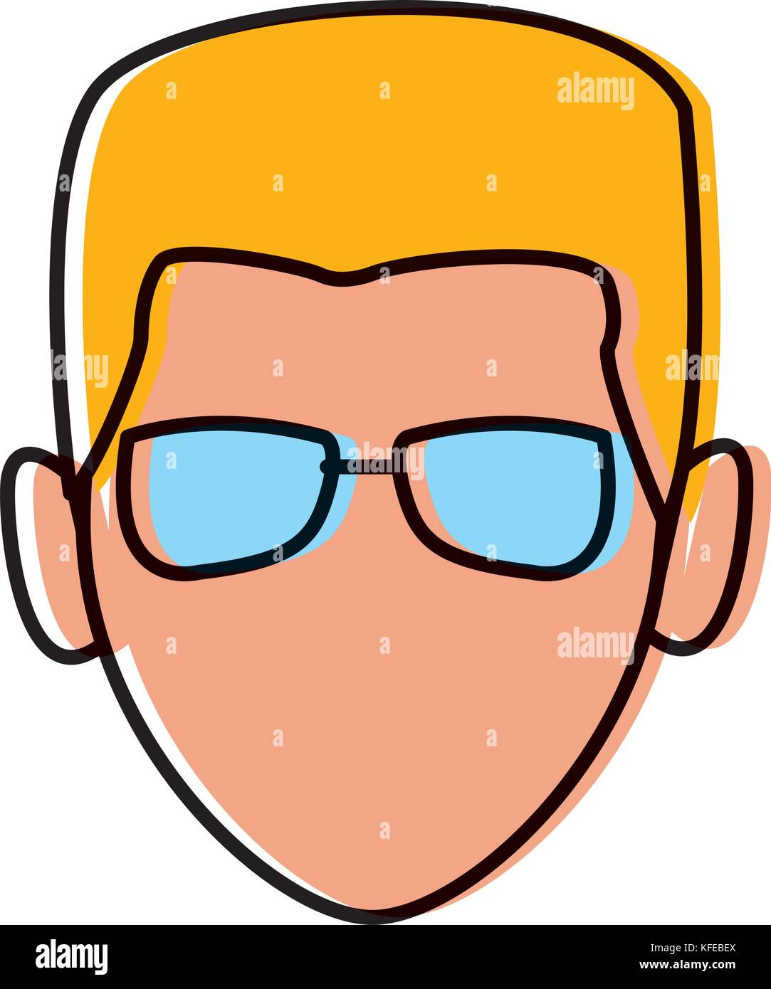 Man with glasses Stock Vector Image & Art - Alamy