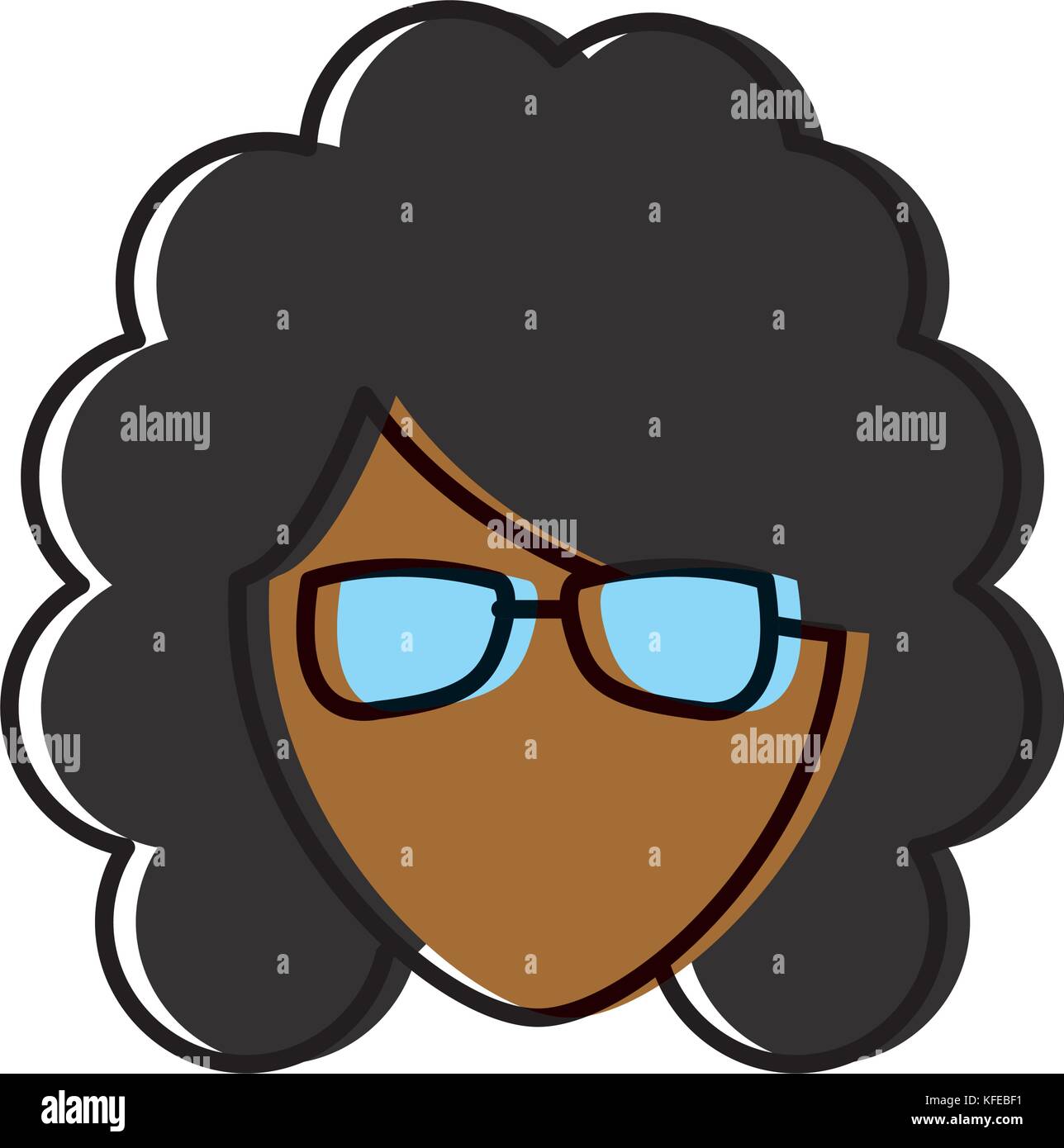 Woman with glasses Stock Vector Image & Art - Alamy