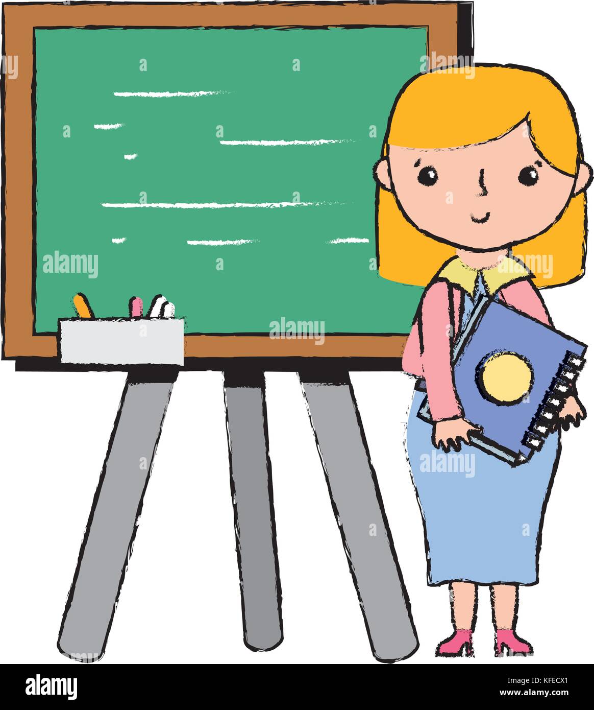 teacher teaching class lesson in the backcoard Stock Vector Image & Art ...