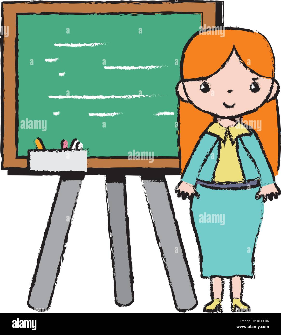 teacher teaching class lesson in the backcoard Stock Vector Image & Art ...