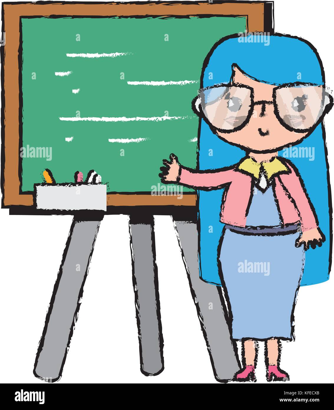 teacher teaching class lesson in the backcoard Stock Vector Image & Art ...
