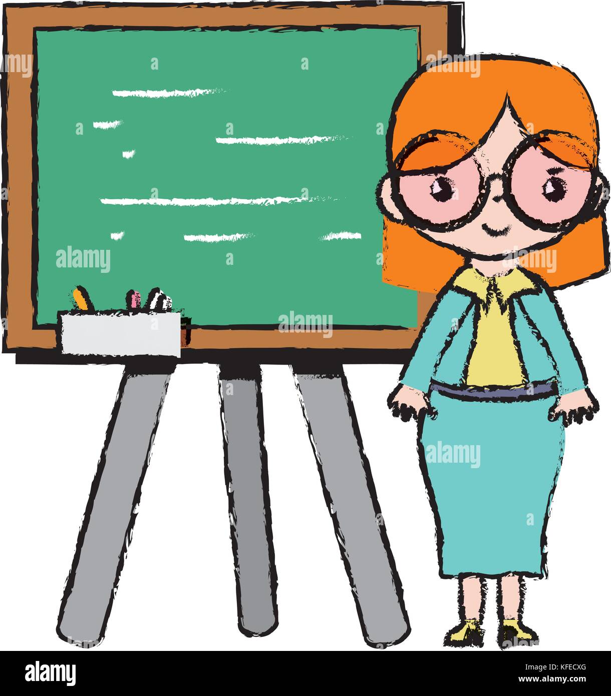 teacher teaching class lesson in the backcoard Stock Vector Image & Art ...