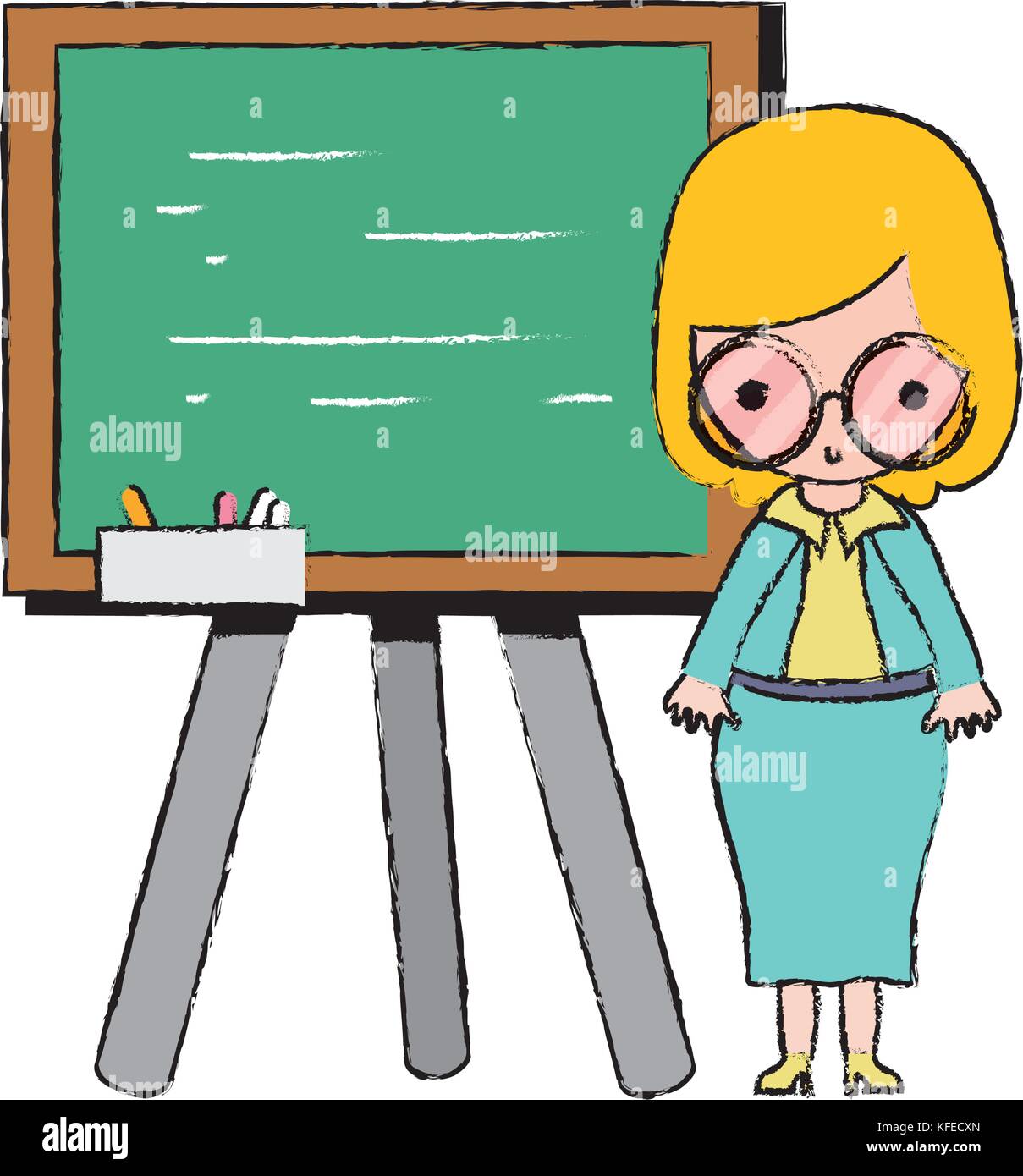 teacher teaching class lesson in the backcoard Stock Vector Image & Art ...