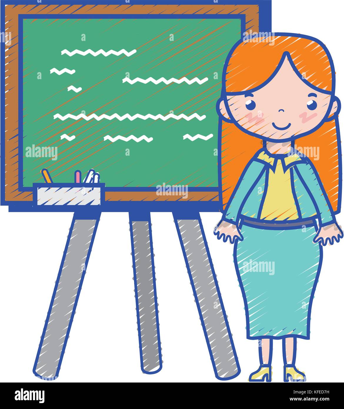 teacher teaching class lesson in the backcoard Stock Vector Image & Art ...