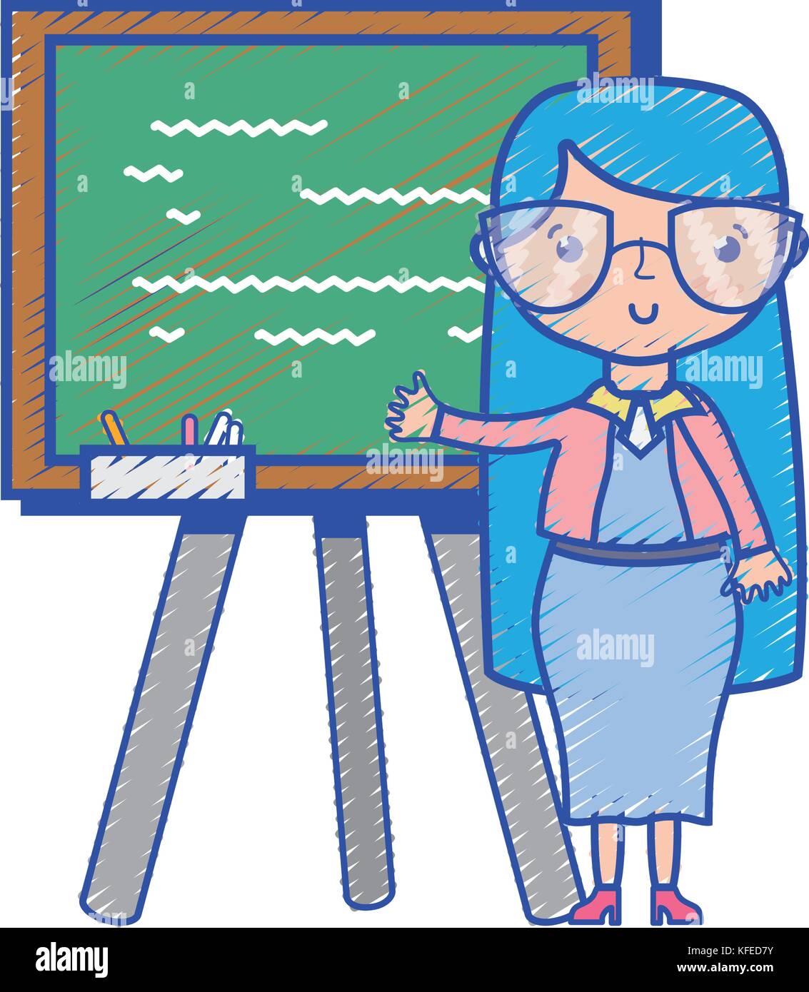 teacher teaching class lesson in the backcoard Stock Vector Image & Art ...
