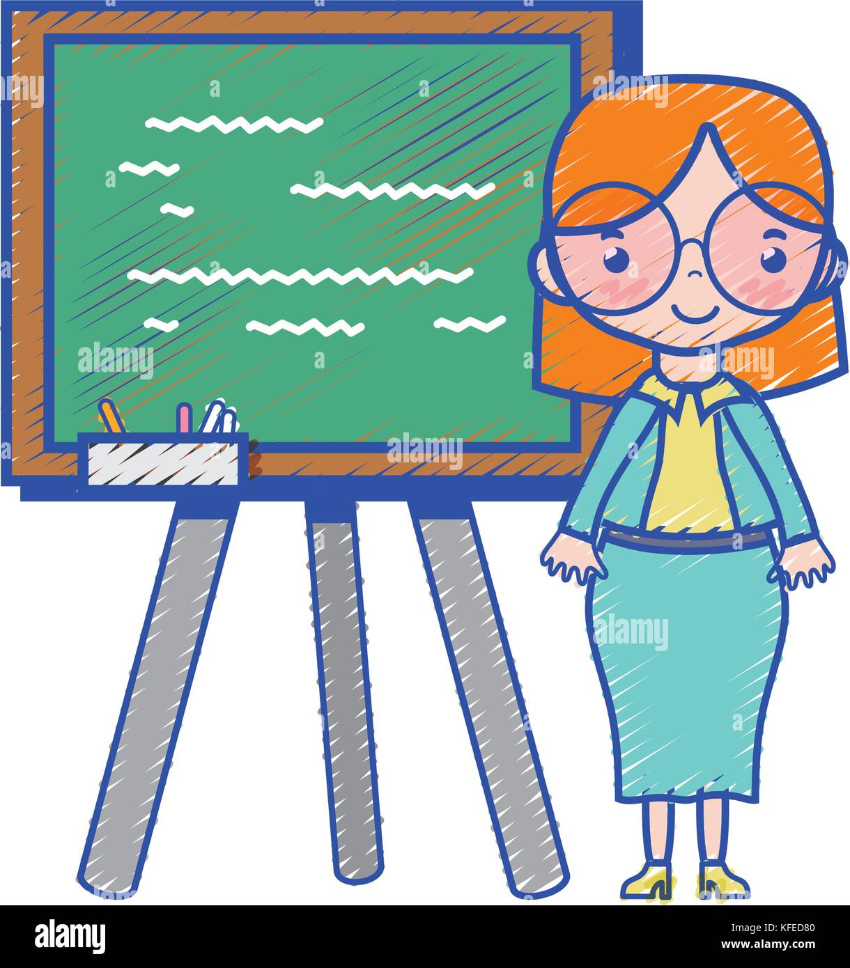 teacher teaching class lesson in the backcoard Stock Vector Image & Art ...