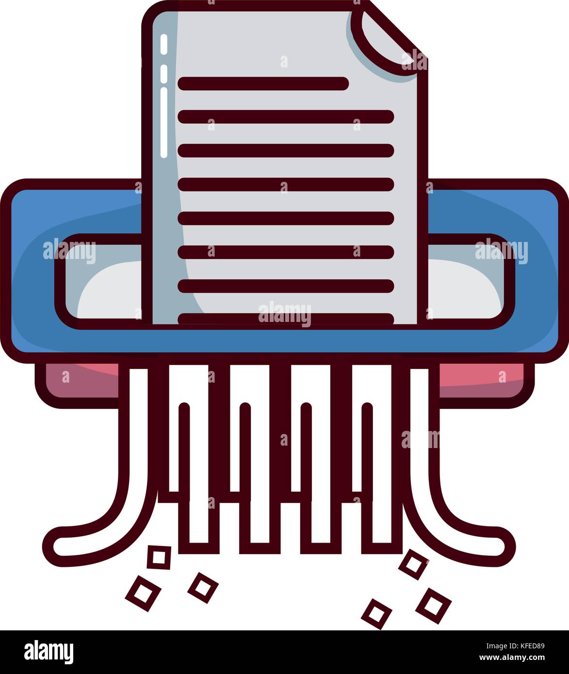 office paper shredder machine design Stock Vector Image & Art Alamy