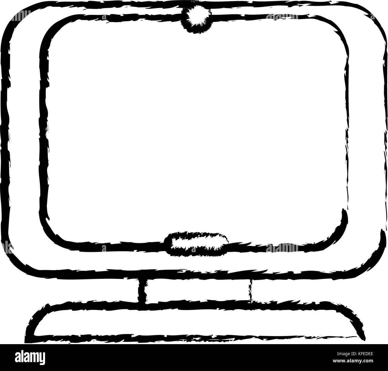 figure computer digital screen equipment technology Stock Vector Image ...